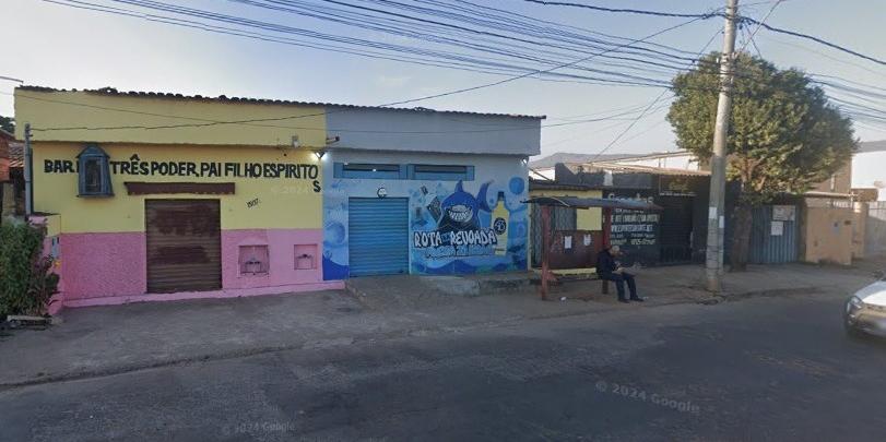 Crime ocorreu em frente a uma adega em São Joaquim de Bicas (Reprodução/ Google Street View)