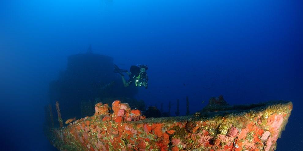 Mineiro mergulhava próximo da Corveta Ipiranga, que naufragou no arquipélago de Fernando de Noronha (Fernando de Noronha/Divulgação)