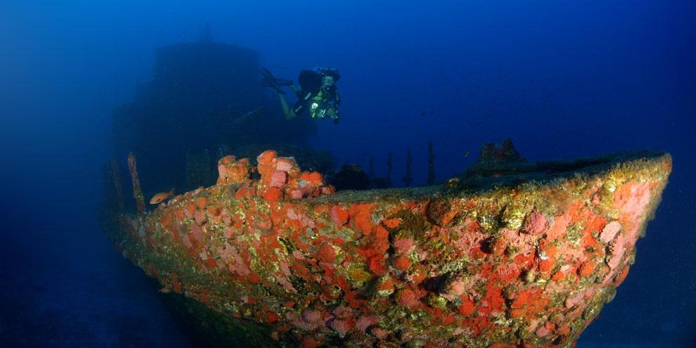 Mineiro mergulhava próximo da Corveta Ipiranga, que naufragou no arquipélago de Fernando de Noronha (Fernando de Noronha/Divulgação)