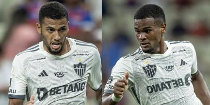 Caio Maia e Alisson se destacam em empate do Galo com o Fortaleza (Montagem / Foto: Pedro Souza / Atlético)