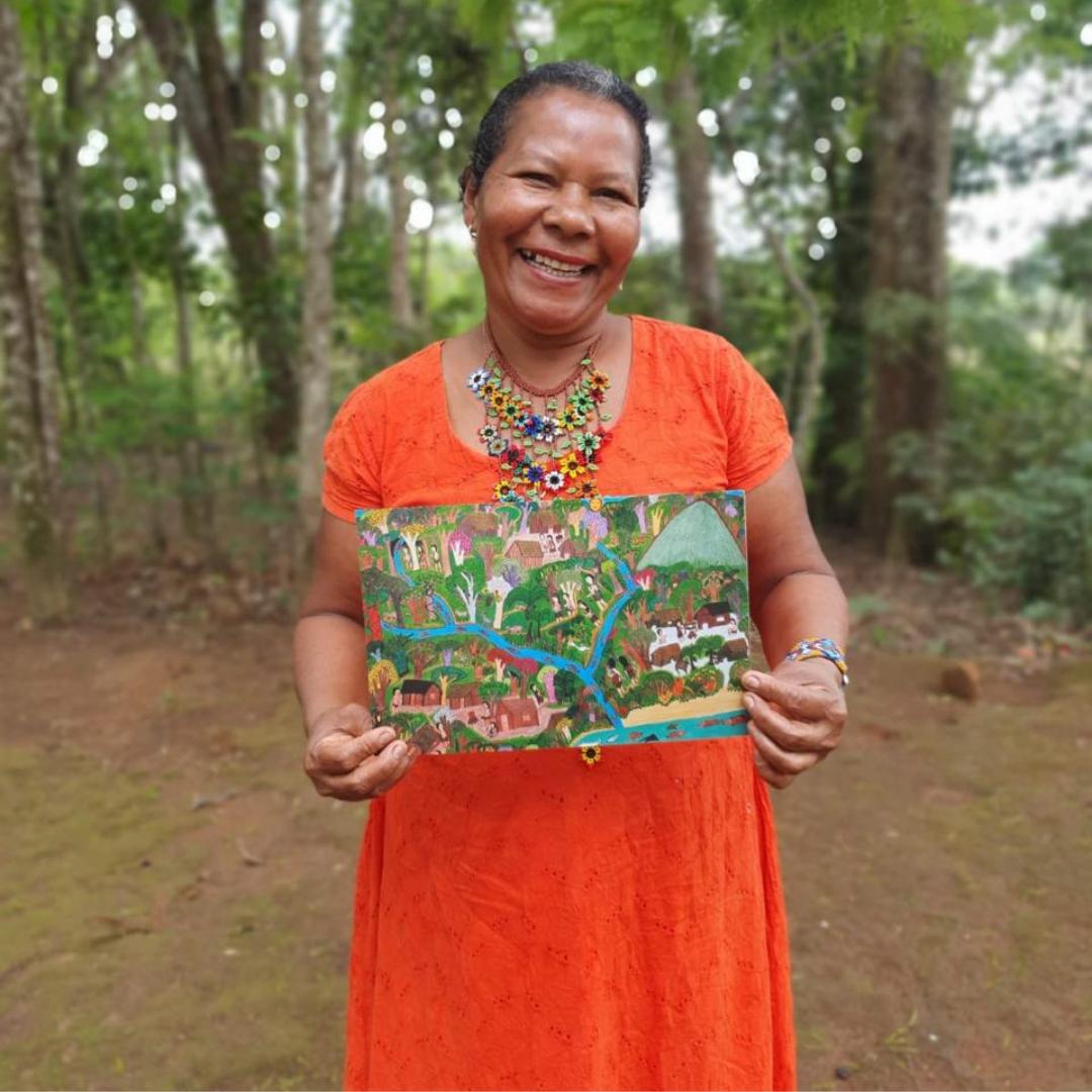 Luciene Alves dos Santos (Liça Pataxoop), professora homenageada no Prêmio Heley Abreu Silva Batista de Educação (Reprodução/ CEE-MG)