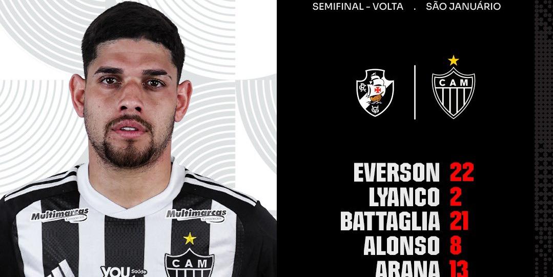 Galo definido para encarar o Vasco (Divulgação / Atlético)