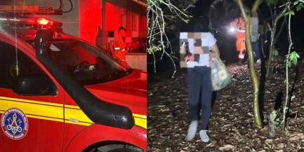 Bombeiros resgatam grupo perdido em trilha no Sul de MG (Divulgação / Corpo de Bombeiros)