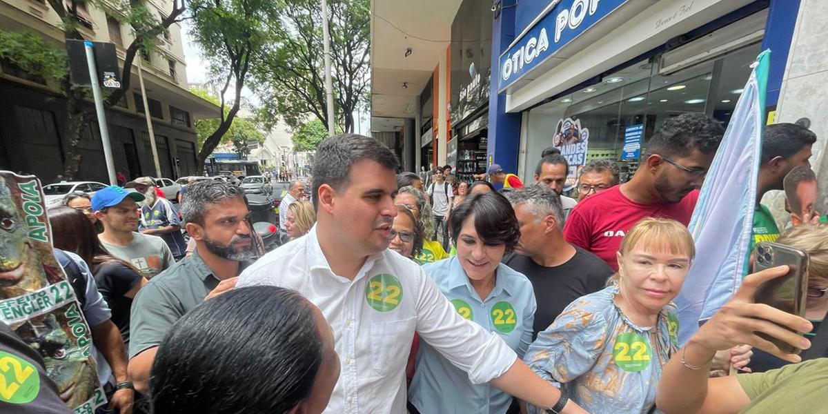 Bruno Engler (PL) visita Galeria do Ouvidor nesta quinta-feira (24) (Valéria Marques/ Hoje em Dia)