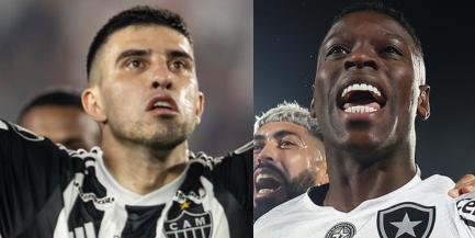 Atlético e Botafogo farão final inédita da Libertadores (Montagem / Foto: Pedro Souza - Atlético / Vitor Silva/Botafogo)