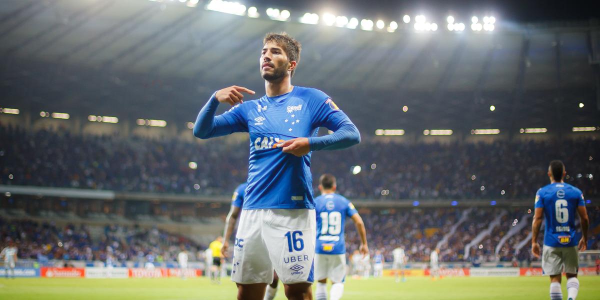 Lucas Silva marcou o segundo gol da vitória do Cruzeiro sobre o Racing (Vinnicius Silva/Cruzeiro)