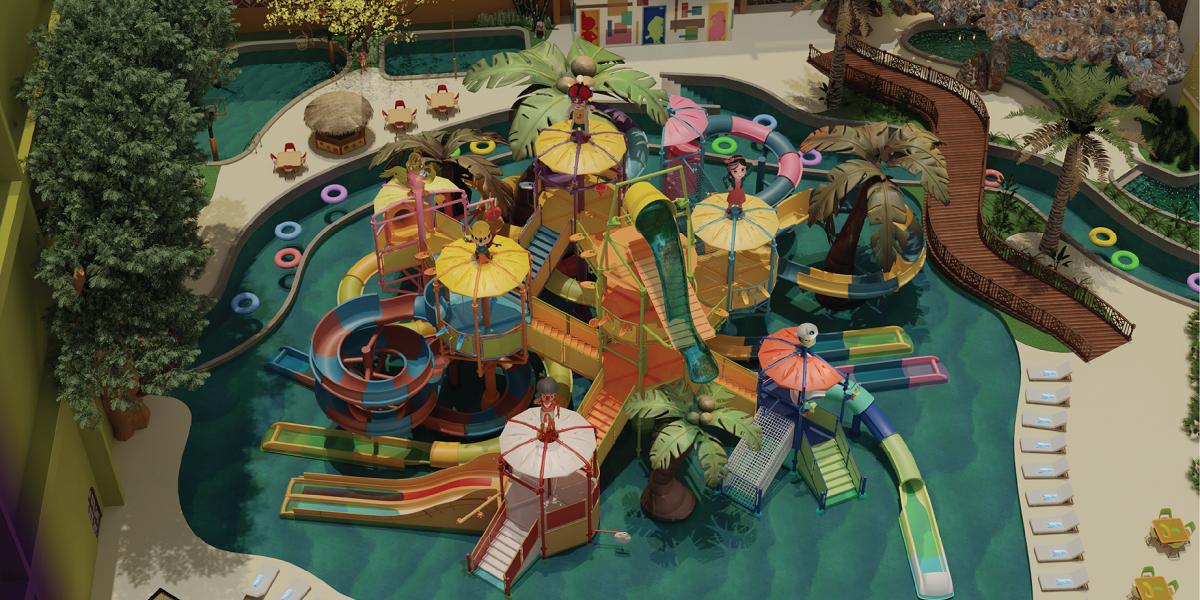 Inauguração do aquapark tematizado indoor será no dia 1º de dezembro. (Tauá/ Divulgação)