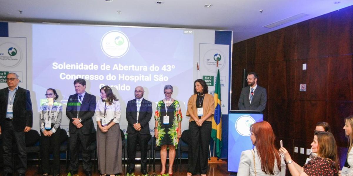 Daniel Vitor Vasconcelos Santos, presidente do congresso, destacou a importância do evento para a oftalmologia de Minas (Fernando Michel/Hoje em Dia)