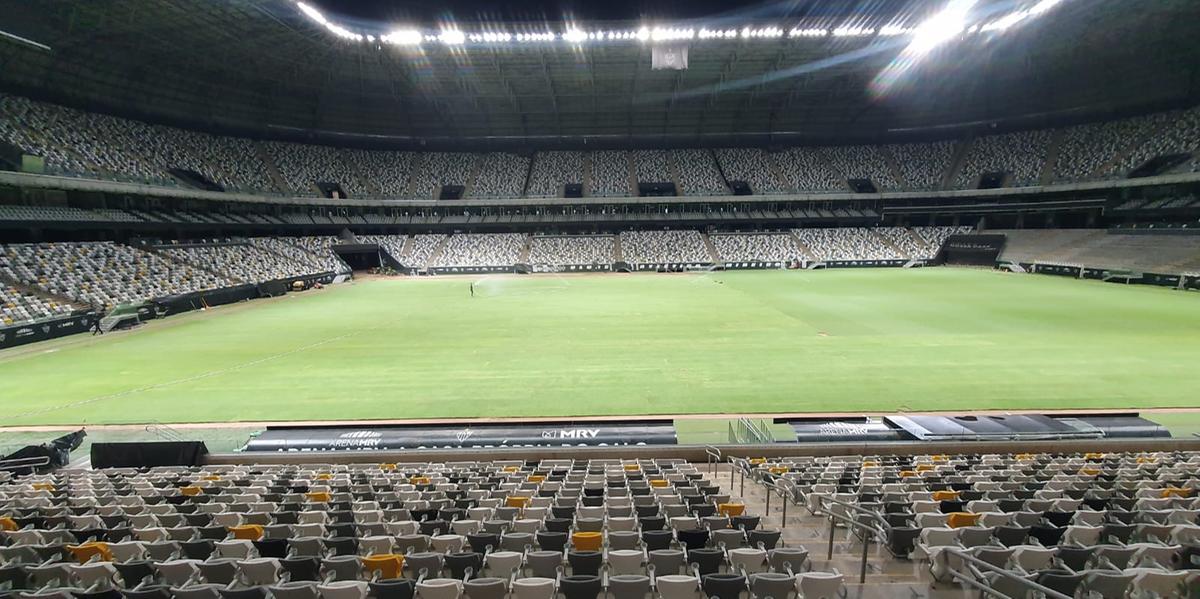 Gramado Arena MRV está apto para receber Galo e Flamengo (Divulgação / Atlético)