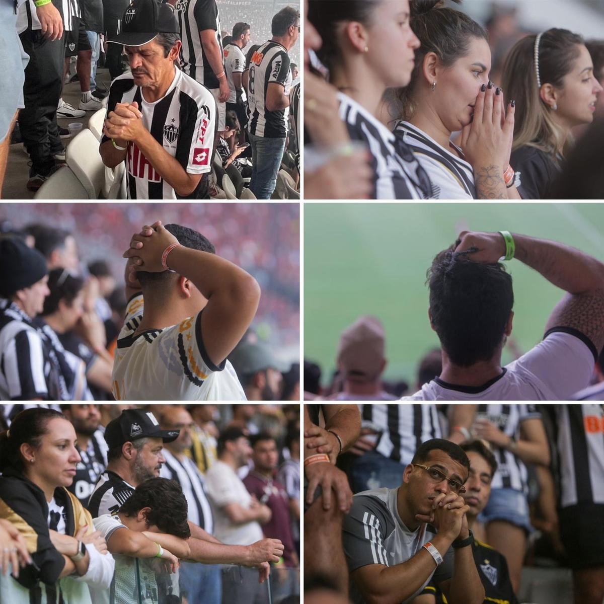 Torcida lutou até o fim nas arquibancadas da Arena MRV (Fotos Fernando Michel)