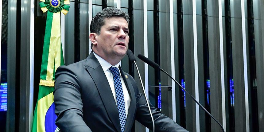 Moro cobrou medidas de endurecimento penal e culpou governo (Waldemir Barreto/Agência Senado)