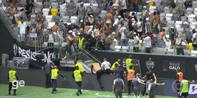 Bombas na Arena MRV (Reprodução / Globo)