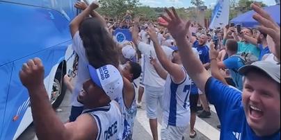 Torcida reforça apoio ao Cruzeiro em viagem rumo à final da Sul-Americana (Reprodução / Instagram Cruzeiro)