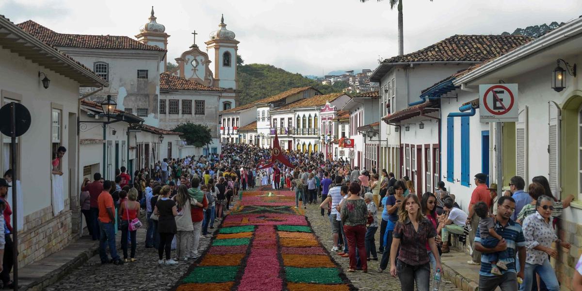 Atrações como a Semana Santa ajudaram a turbinar o turismo em Minas no acumulado do ano (Gil Leonardi/Imprensa MG)