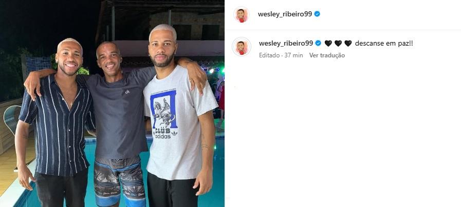 Pai de Wesley morre em acidente de moto (Reprodução / Instagram Wesley)