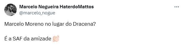 Torcida especula contratação de Marcelo Moreno pela SAF Celeste (Reprodução / X)