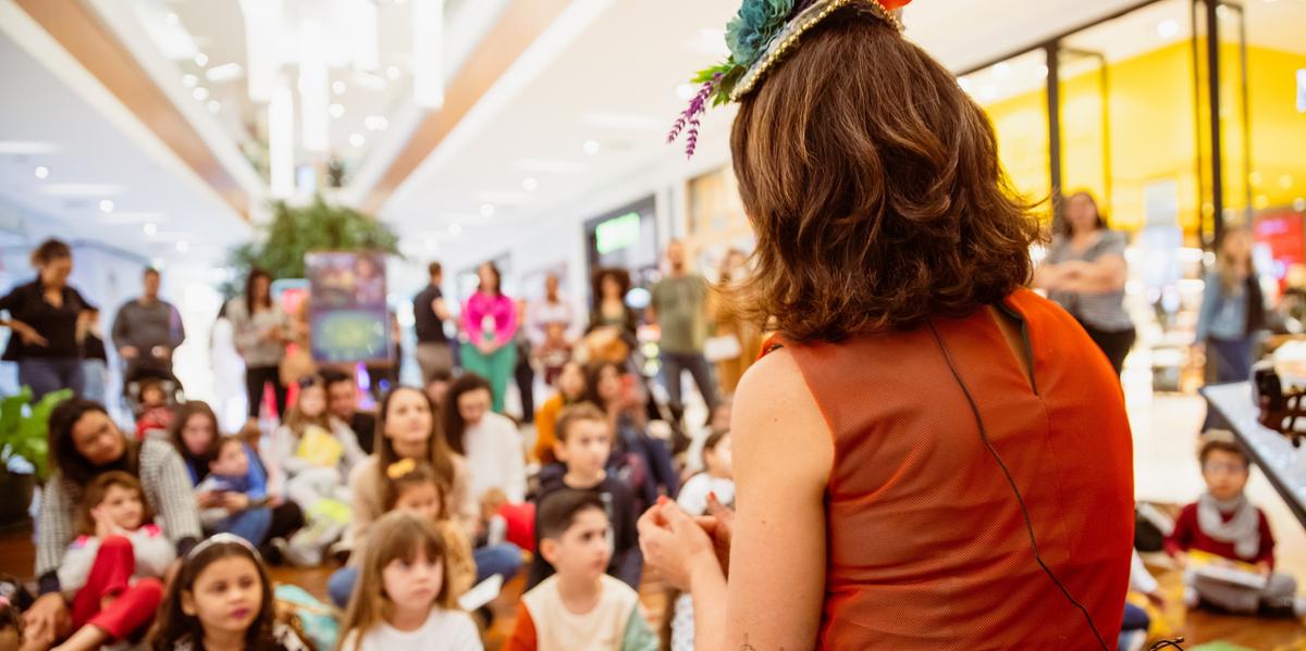 Contação de histórias no Boulevard Shopping (Divulgação / Six Star)