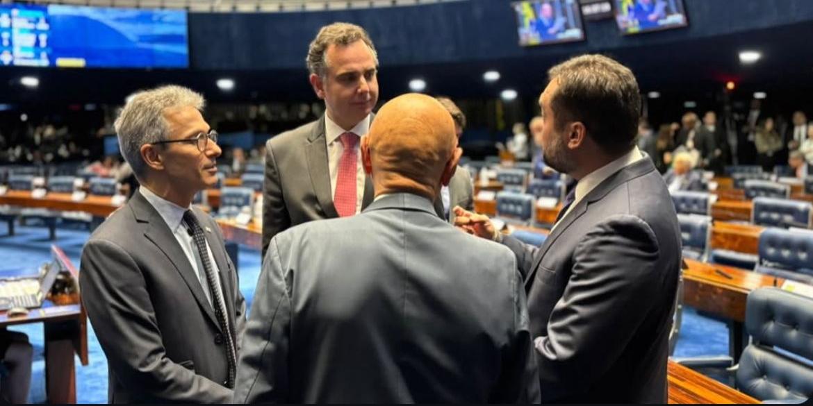 Governador de Minas esteve em Brasília para acompanhar a votação do projeto de lei (Reprodução/ Instagram Romeu Zema)