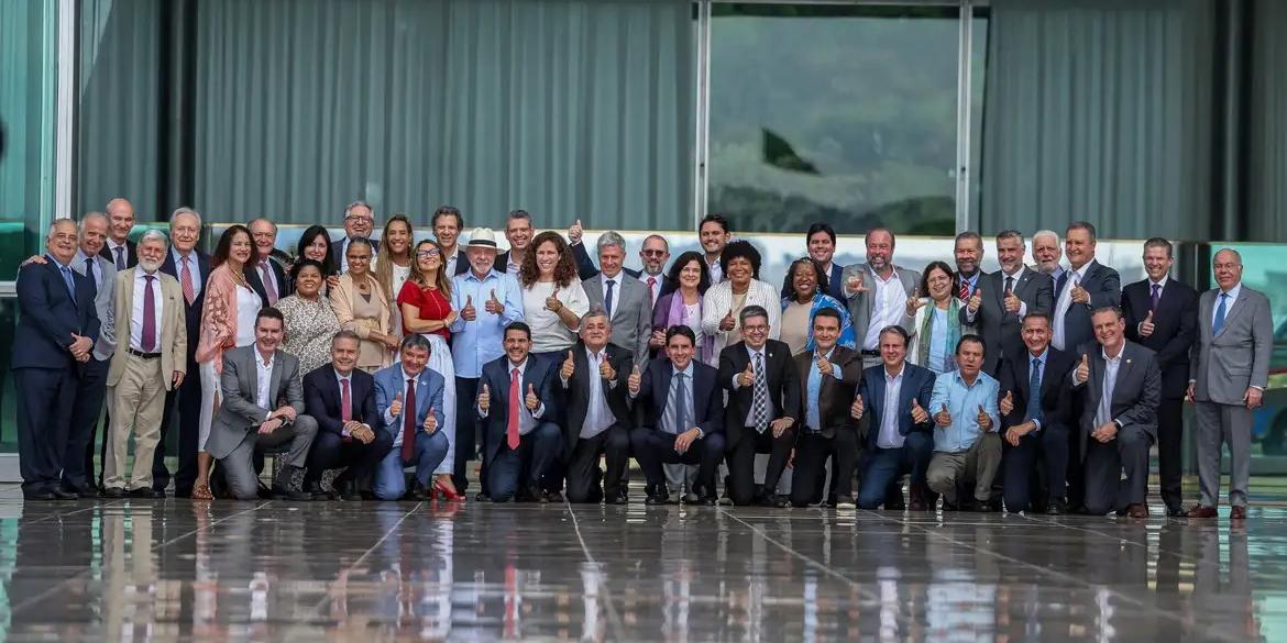 Encontro, que começou por volta das 13h, durou cerca de duas horas (MARCELO CAMARGO/AGÊNCIA BRASIL)