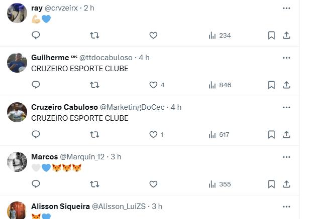 Torcida do Cruzeiro comenta sobre cronômetro disparado por Gabigol (Reprodução / X Gabigol Store)