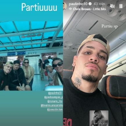 Paulinho viaja para São Paulo para assistir show na casa do Palmeiras (Reprodução / Instagram Paulinho)