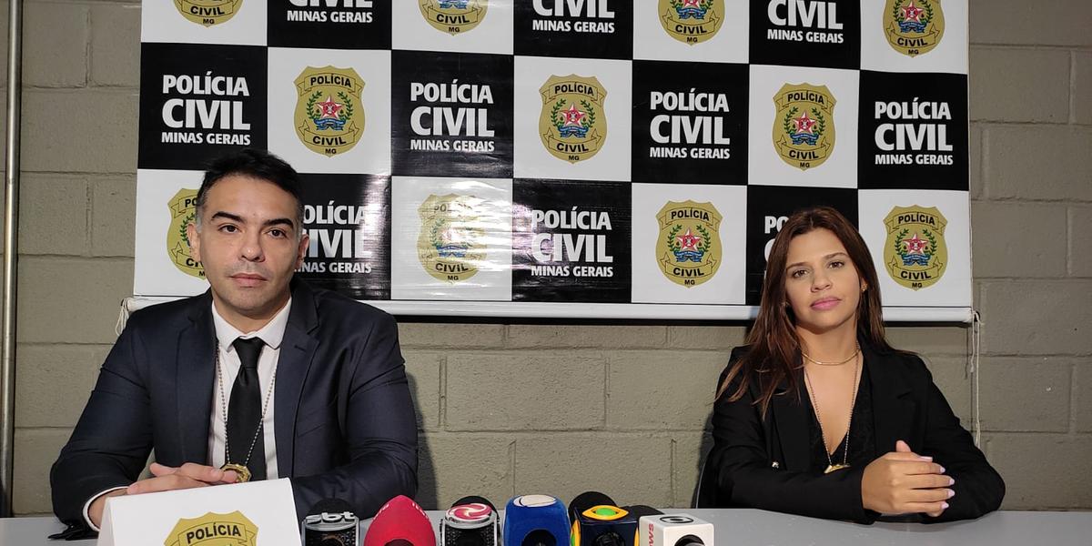 Delegados Rodolfo Rabelo e Letícia Muller, ambos da Delegacia Especializada em Proteção à Criança e ao Adolescente em BH (PCMG / Divulgação)