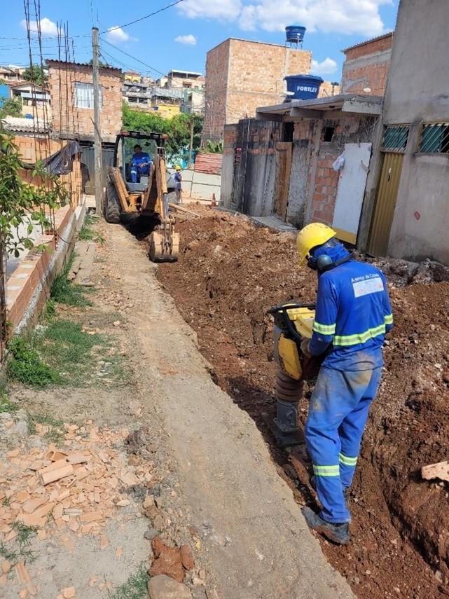 Intervenções começaram pela ocupação Guarani Kaiowá, em Contagem (Copasa / Divulgação)