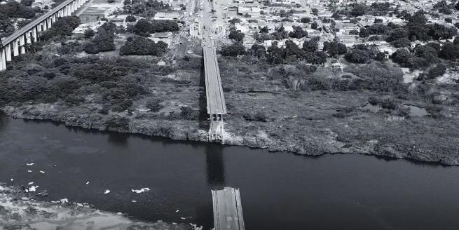 Ponte da BR-226, que liga os municípios de Aguiarnópolis (TO) e Estreito (MA), desabou em 22 de dezembro (Reprodução / Prefeitura de Estreito)