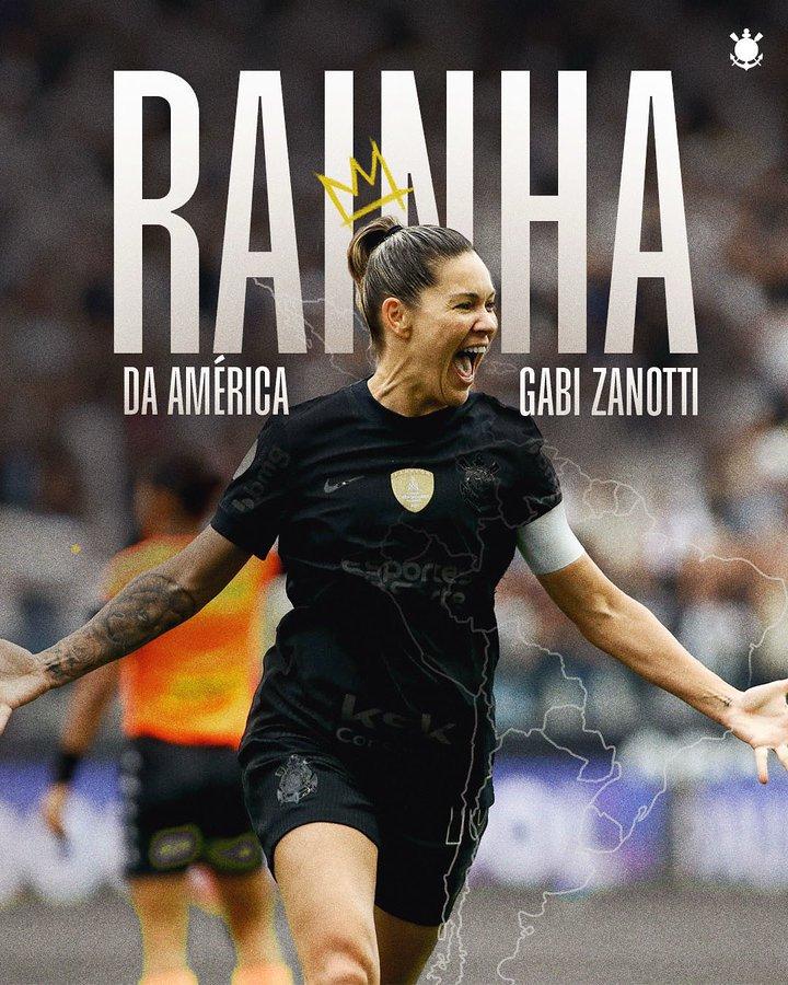 Gabi Zanotti, do Conrinthians, é a Rainha da América (Divulgação / Twitter El País)