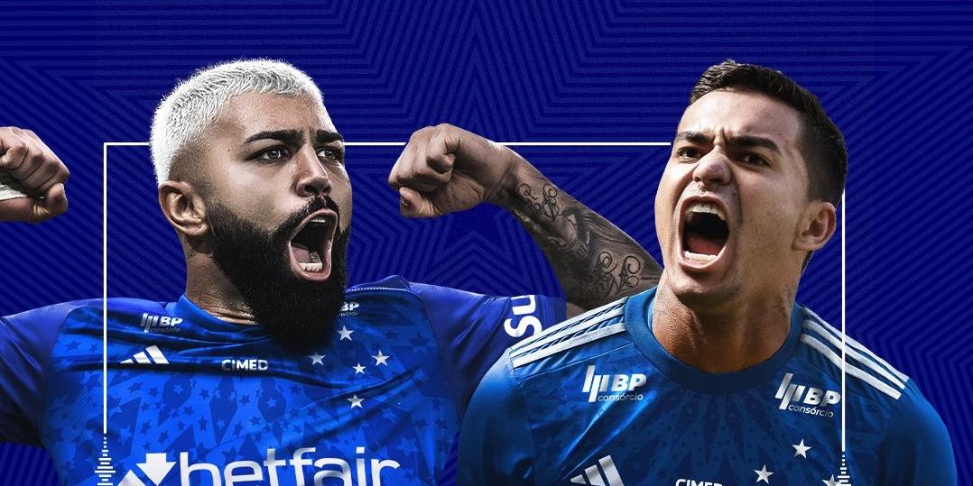 Gabigol e Dudu devem formar a dupla de ataque do Cruzeiro sob o comando de Fernando Diniz (Reprodução / X Cruzeiro)