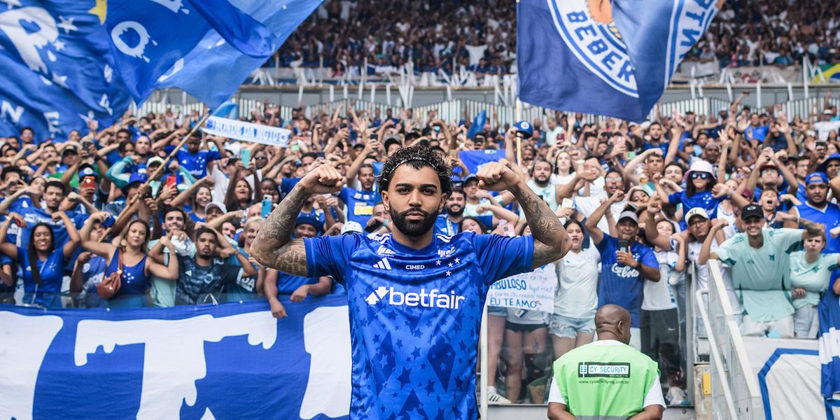 Apresentação Gabigol no Cruzeiro (Gustavo Aleixo / Cruzeiro)