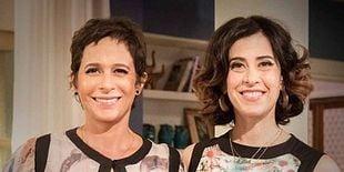 Fátima (Fernanda Torres) e Sueli (Andrea Beltrão) na série "Tapas e Beijos" (Globoplay / Reprodução)