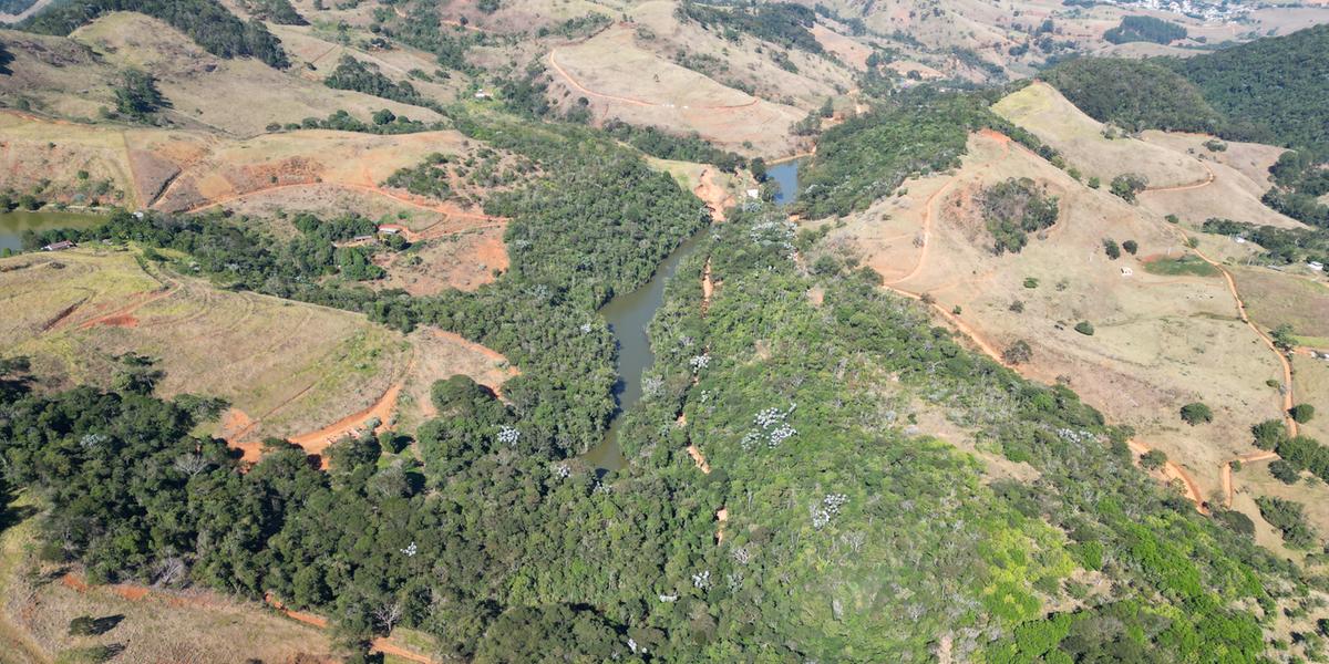 Área minerada da CBA em Itamarati de Minas - MG que recebeu a Declaração de Recuperação Ambiental de Áreas Mineradas da Feam (Divulgação/ CBA)