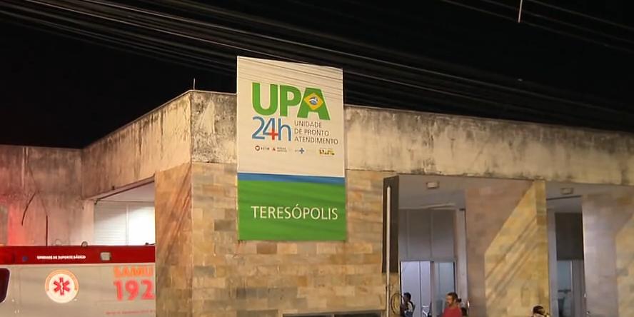 Suspeito chegou a ser levado para a Upa Teresópolis, mas não resistiu aos ferimentos (Reprodução/TV)