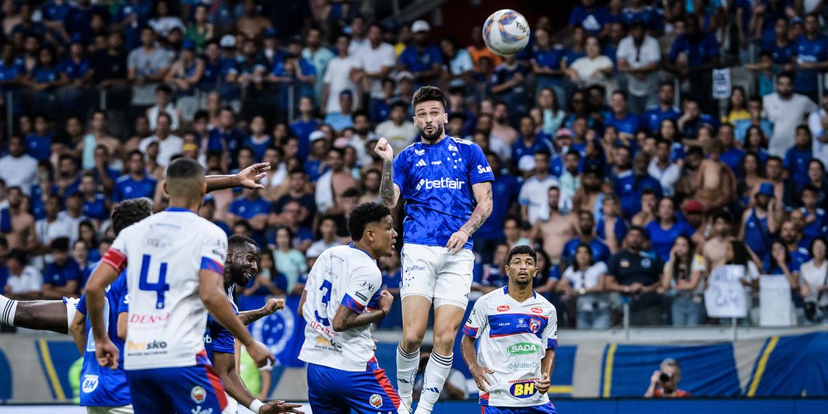 Lautaro Díaz marcou o gol para o Cruzeiro no empate com o Betim no Mineirão (Gustavo Aleixo/Cruzeiro)