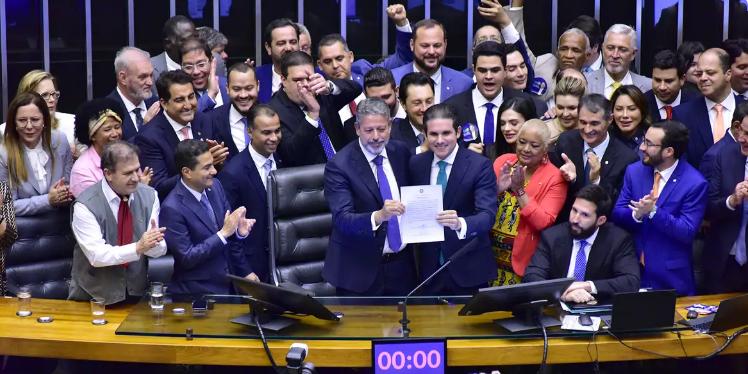 Mandato de Hugo Motta vai até fevereiro de 2027, quando haverá eleição para a mesa diretora de uma nova legislatura (Bruno Spada / Câmara dos Deputados)