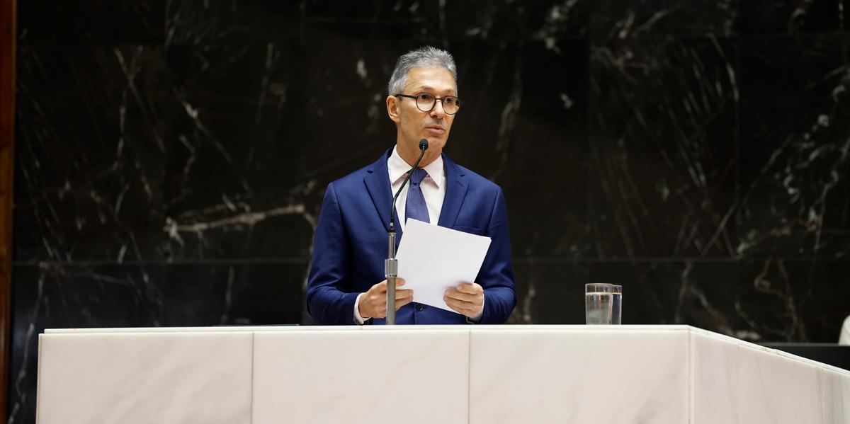 Zema discursa durante abertura dos trabalhos na ALMG (Alexandre Netto/ALMG)