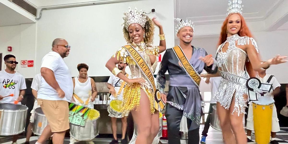 Rei, rainha e princesa do Carnaval 2025 de BH (Valéria Marques / Hoje em Dia)