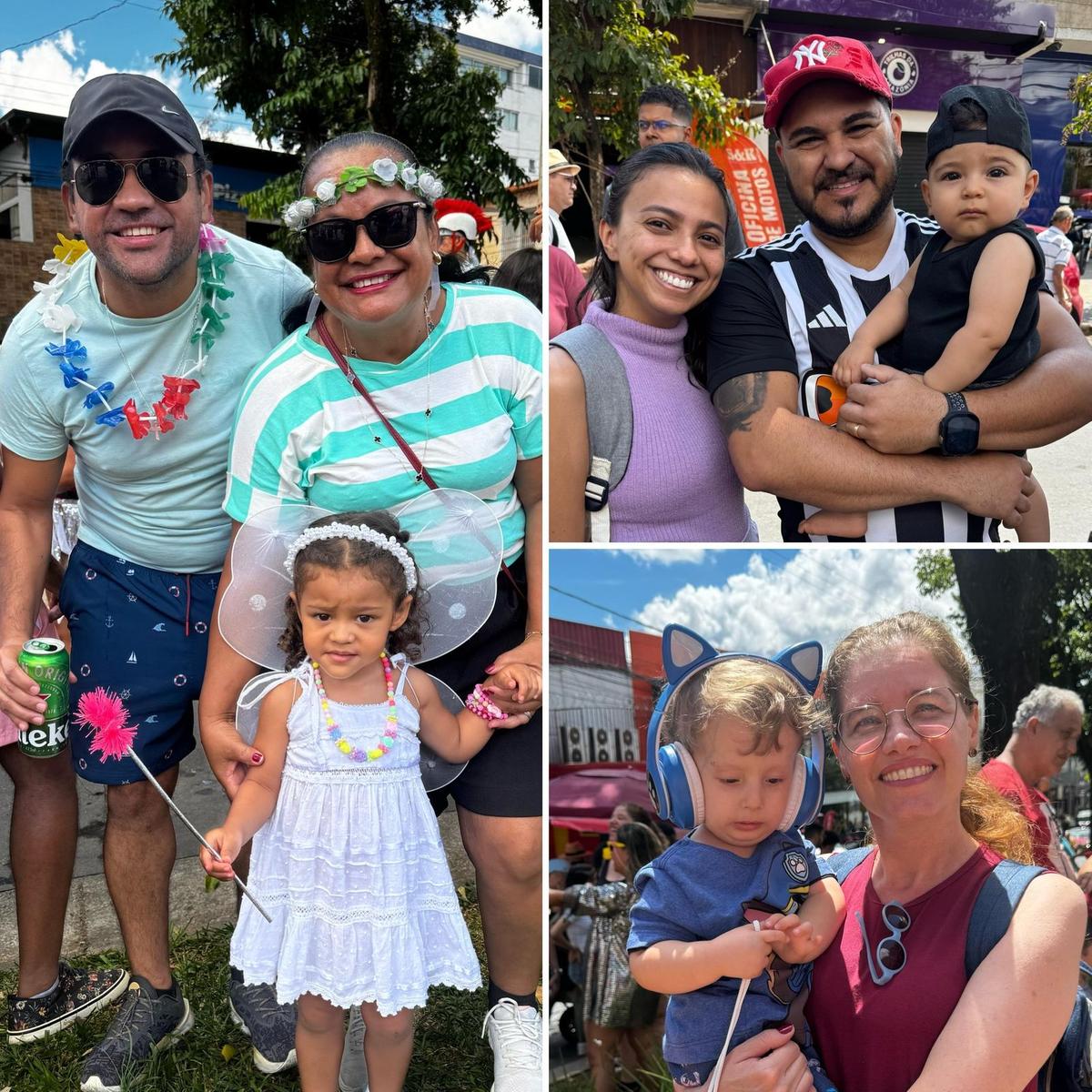 Famílias aproveitam o primeiro dia de Carnaval em Belo Horizonte (Pedro Melo)