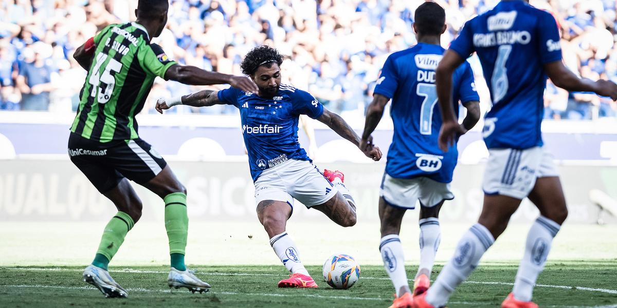 Gabigol abriu o placar para o Cruzeiro na partida (Gustavo Aleixo/Cruzeiro)