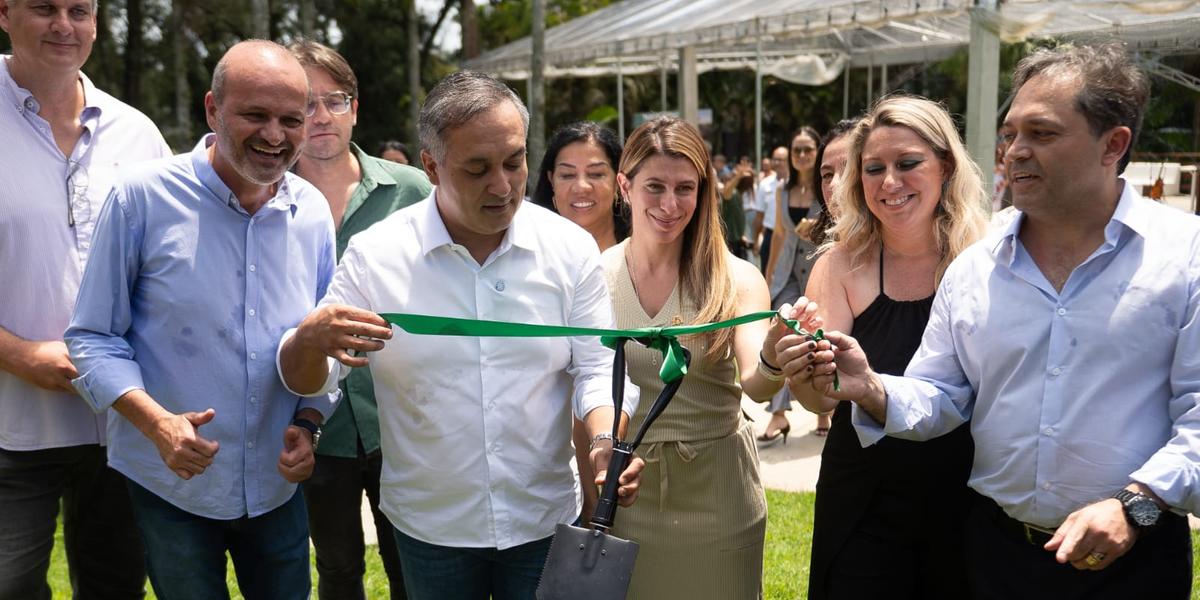 Evento contou com a presença do prefeito Marcelo Lima, da vice-prefeita Jéssica Cormick, do CEO do eco resort, Marconi Alves de Faria, e da co-fundadora, Karen Hiromi Farias (Divulgação /  Naturescer Eco Resort)