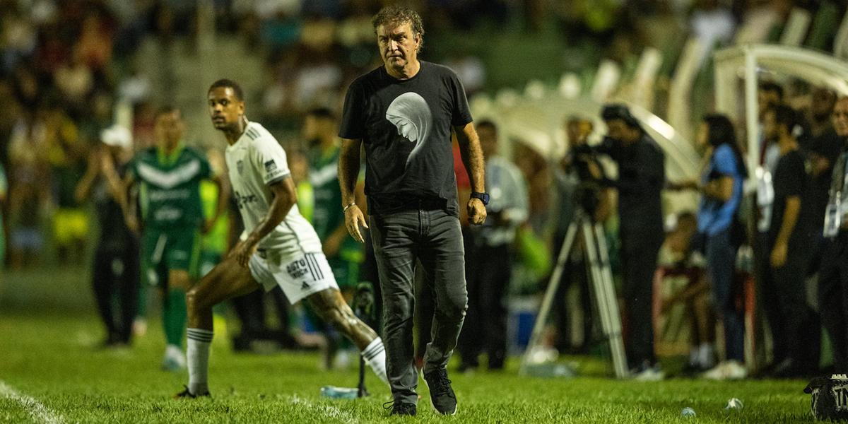 Cuca exalta Hulk e diz que atacante era arma para enfrentar o Tocantinópolis (Pedro Souza / Atlético)