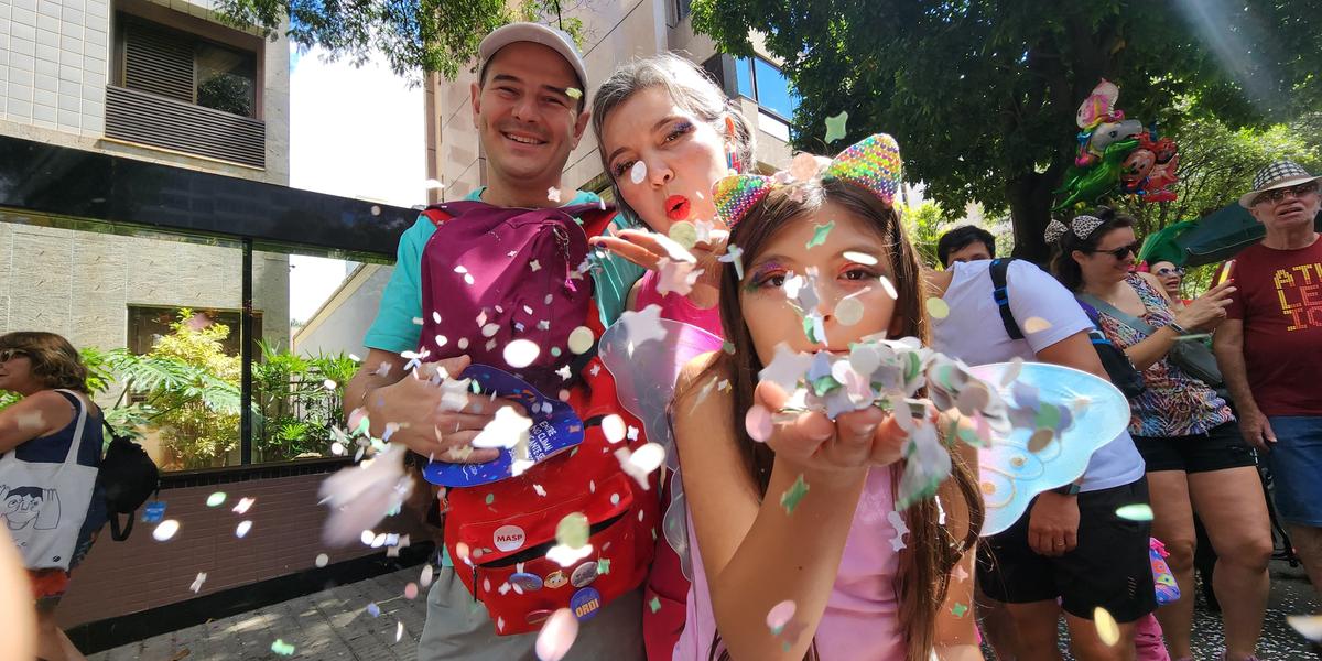 Crianças se divertem em desfile do Bloco infantil Fera Neném (Maurício Vieira / Hoje em Dia)