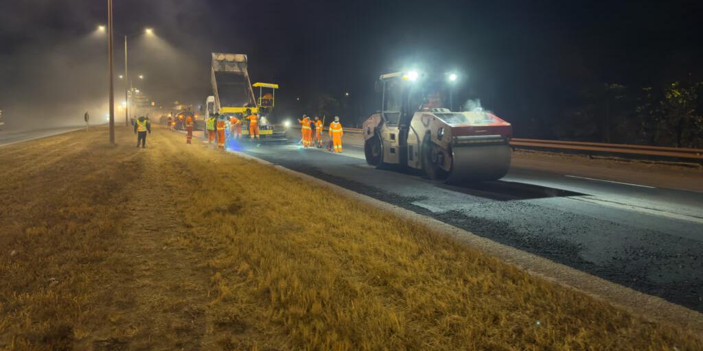 Serviços de requalificação do pavimento serão realizados no período diurno e noturno (Divulgação / EPR Mineira)