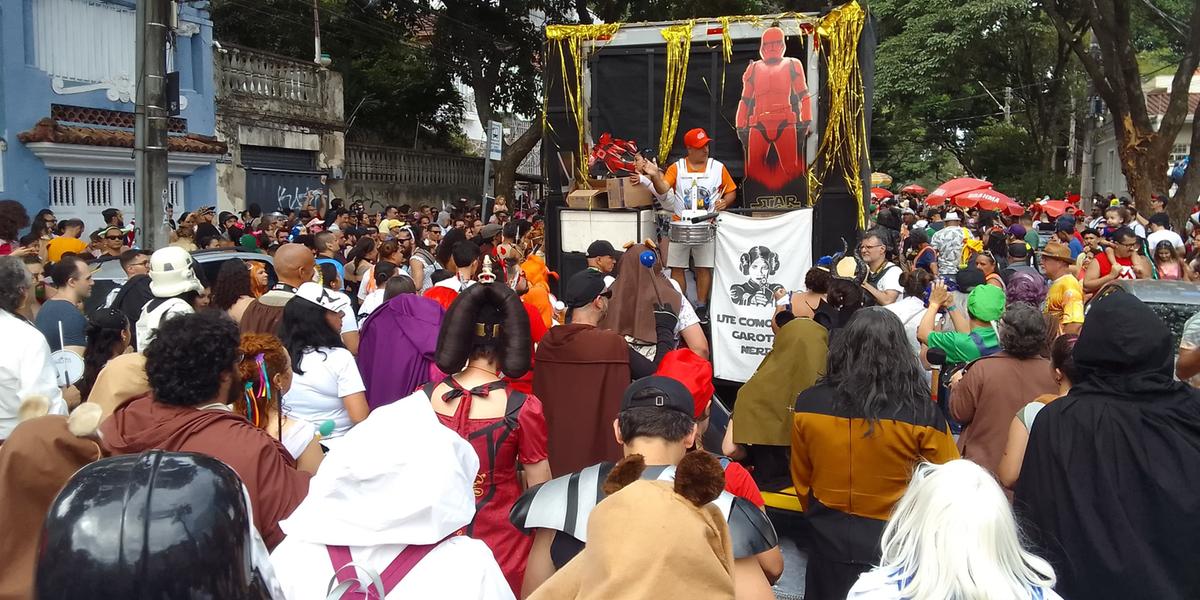 Bloco Unidos da Estrela da Morte arrastam famílias para as ruas de BH (Maurício Vieira /Hoje em Dia)