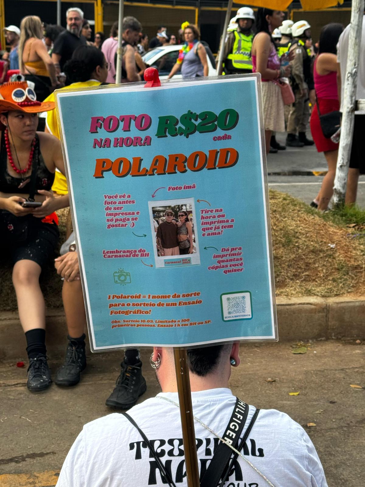 Fotógrafa usa Carnaval para garantir renda extra (Pedro Melo / Hoje em Dia)