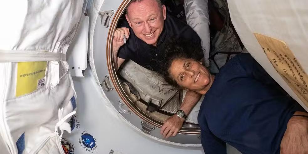 Os astronautas Butch Wilmore e Suni Williams (Nasa/Reprodução)