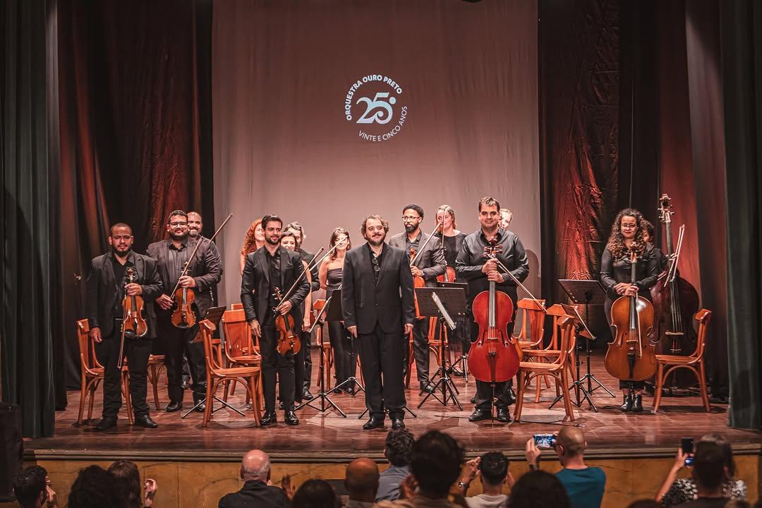 Sob a regência do maestro Rodrigo Toffolo, Orquestra Ouro Preto celebra 25 anos de história (Rapha Garcia/ Orquestra Ouro Preto)