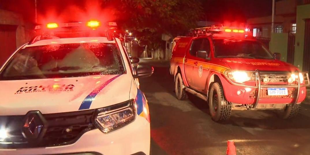 PM e Bombeiros estiveram no local para atender a ocorrência (Reprodução/ TV GLOBO)