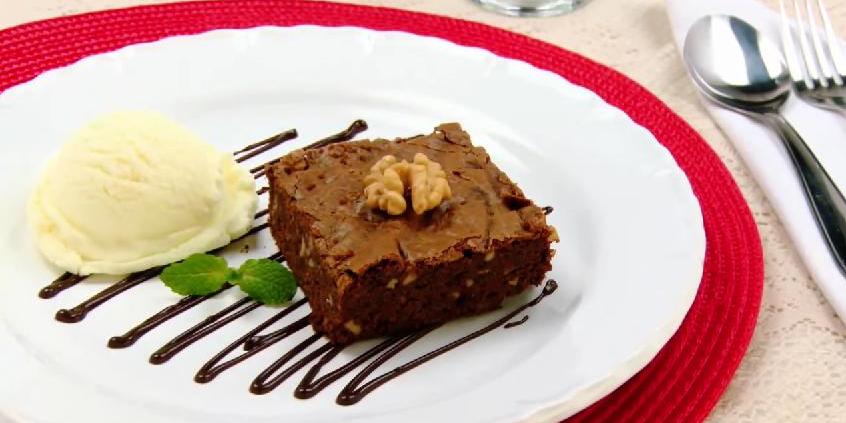 3 em 1 Brownie com Sorvete